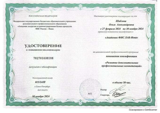 Моя квалификация